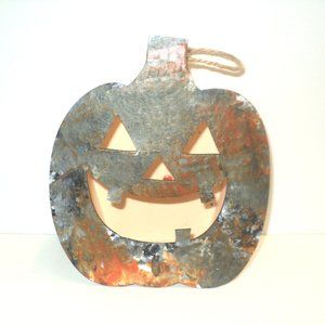Makers Craft Halloween Birdhouse Lighted Camouflage Painted Wood
